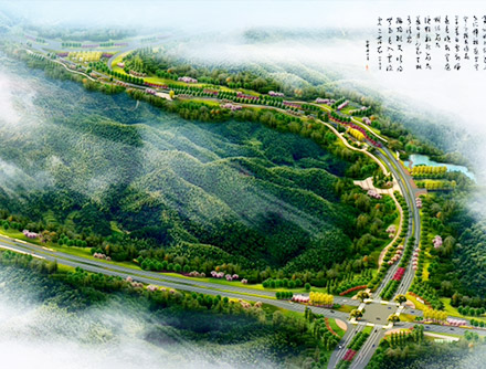 自贡卧龙湖片区基础设施规划及路网设计