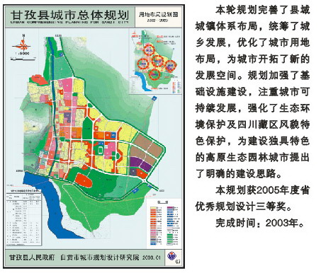 甘孜县城总体规划（2002-2020）