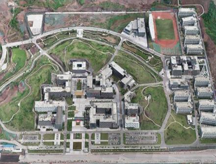 四川卫生康复职业学院新校区室外工程三维实景模型