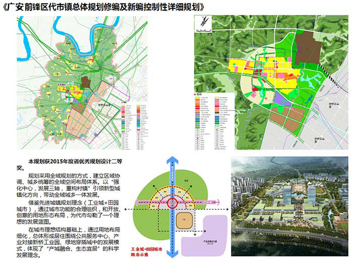 广安前锋区代市镇总体规划、控规
